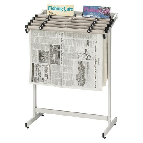 単品 新聞架 クラウン 新聞架 スチール製 CR-SN501-W 4953349041790