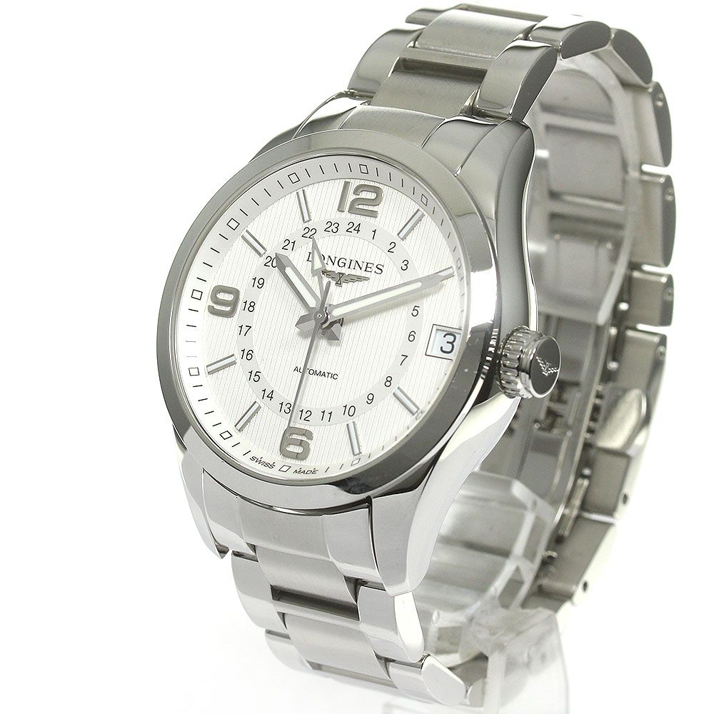 ロンジン LONGINES L2.799.4 コンクエスト クラシック GMT デイト 自動