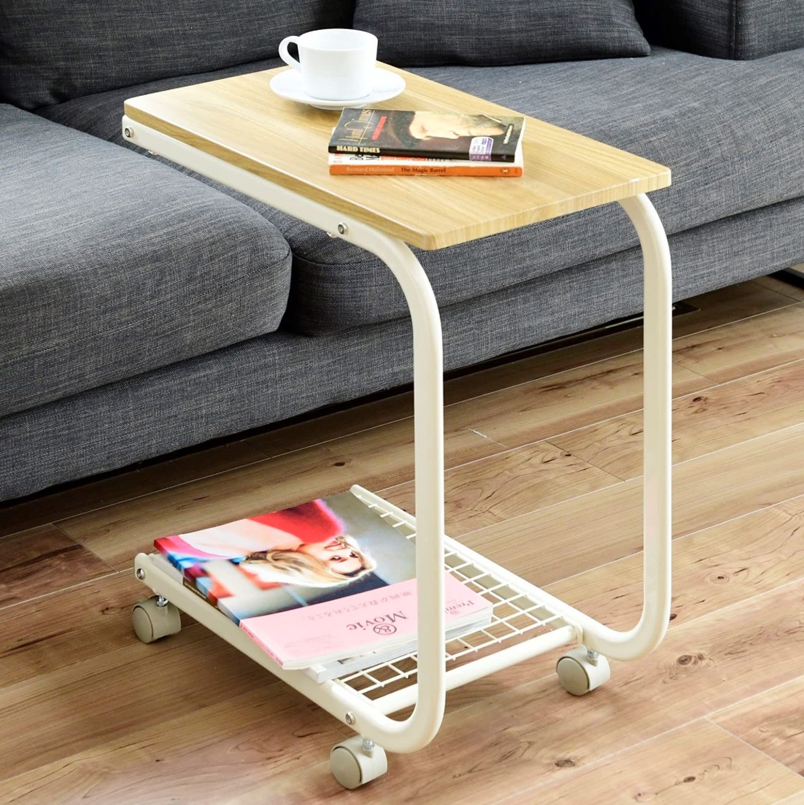 フェイバーデスク90(パソコンデスク) 鍵/キャスター付きチェスト