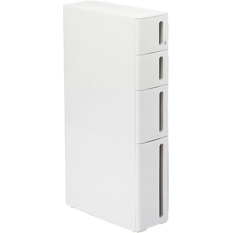 サンカ 隙間収納 完成品 ストランティ ドロアーC ホワイト 色 幅17×奥行45×高さ85cm squ DC-2101WH 日本製 0