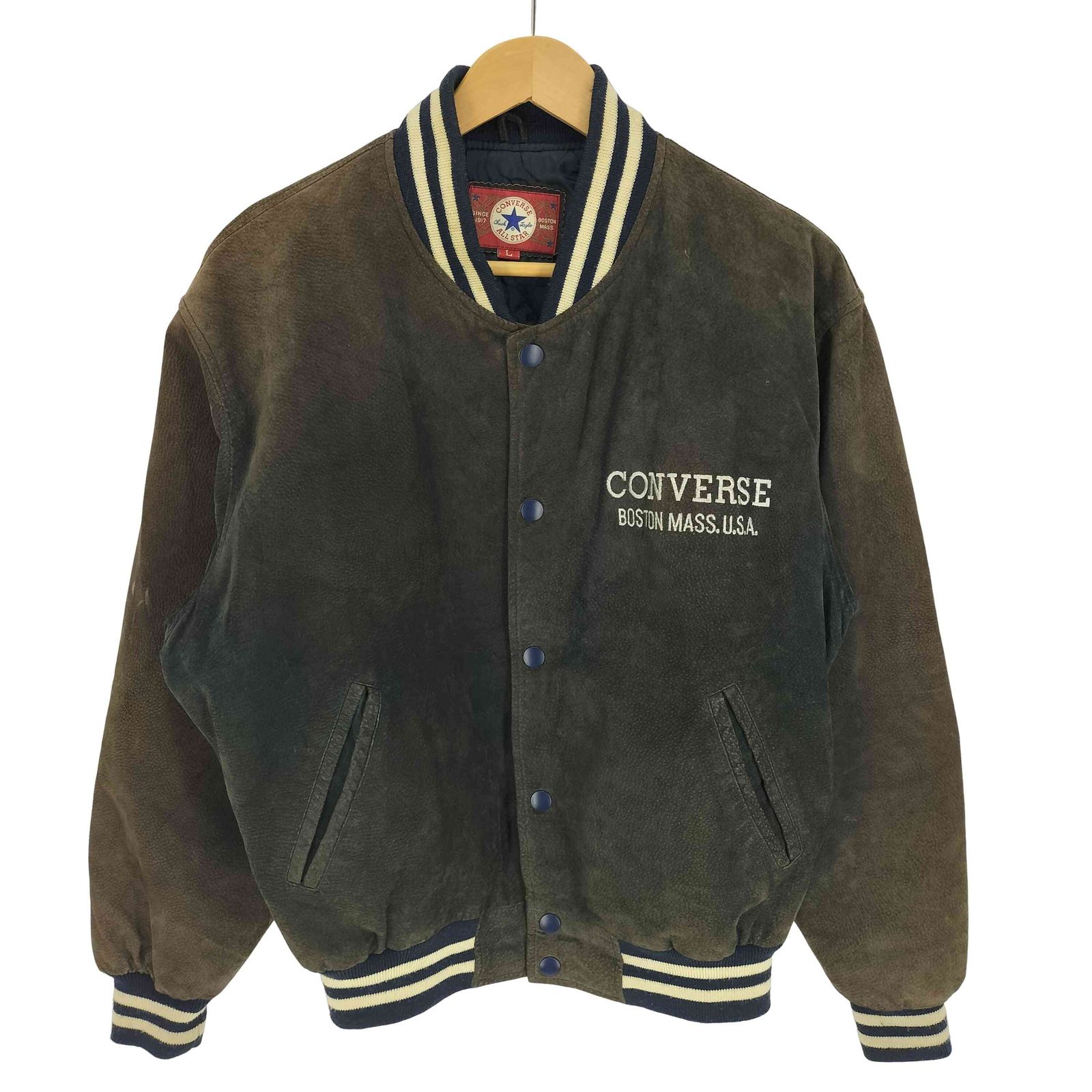 90s コンバース 革 ジャケット L converse