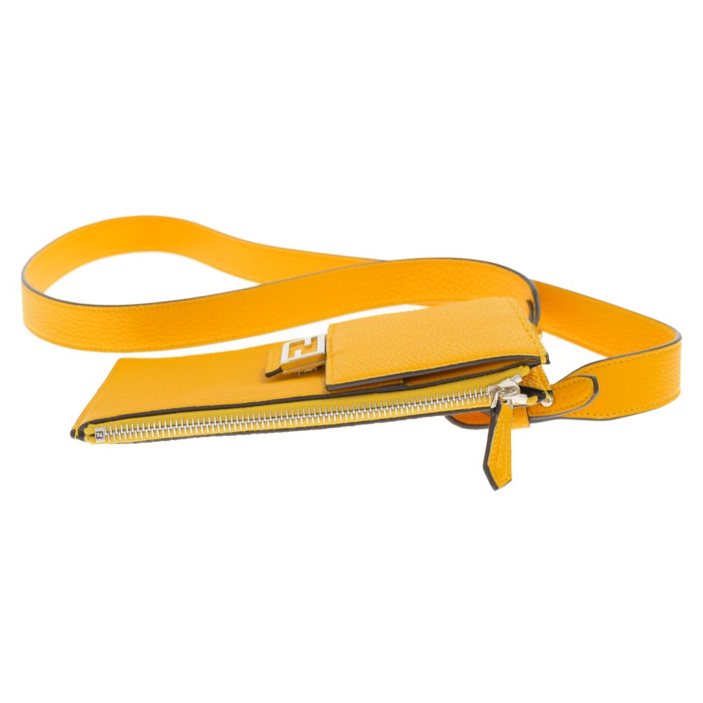 FENDI (フェンディ) レザーポシェットショルダーバッグ 7AS034 