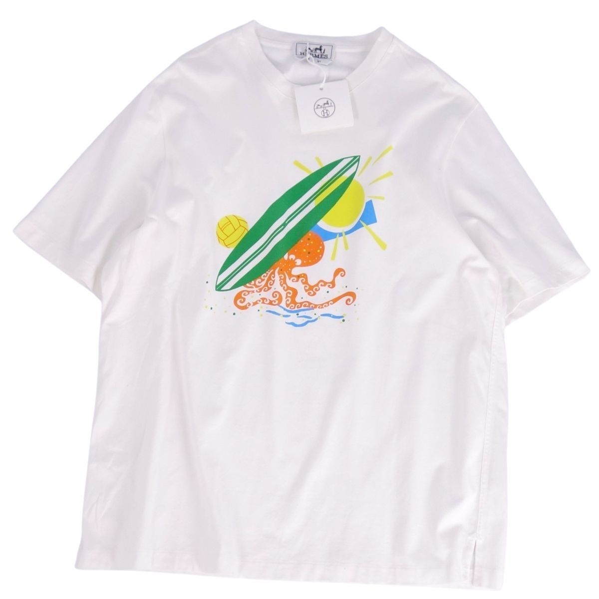 未使用 エルメス HERMES Tシャツ カットソー ショートスリーブ 半袖 コ 