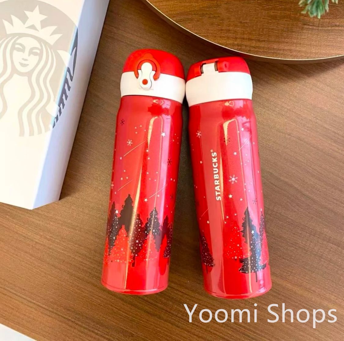 新品未使用】スターバックス クリスマスシリーズ クリスマスツリー レッド 保温ボトル starbucks スターバックス 水筒 魔法瓶 ステンレスボトル  水筒&カバー 500ml 保冷保温 男女兼用 軽量構造 直飲み - メルカリ