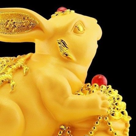 うさぎ 置物 インテリア☆美品☆金運/幸運/開運