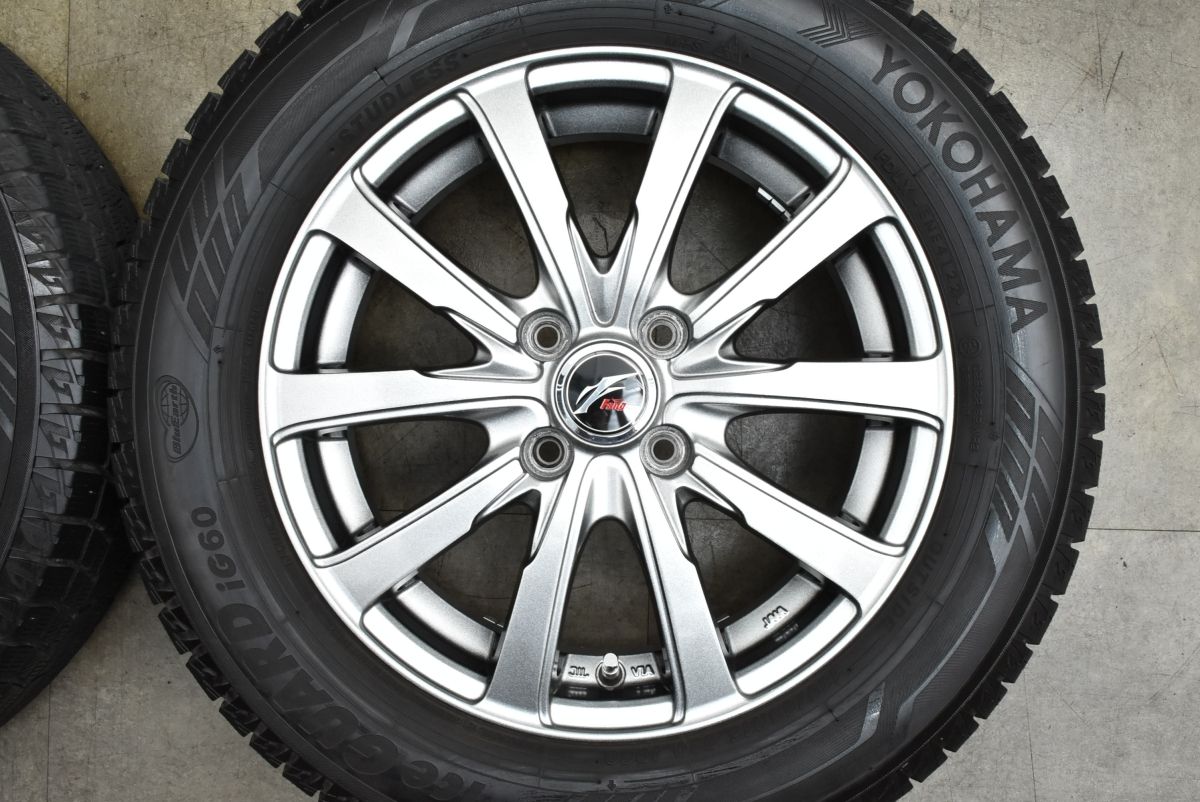 バリ溝 ファング 15in 5.5J 50 PCD100 ヨコハマ アイスガード iG60 185|65R15 フィールダー アクア ヤリス フィット スイフト FFCRYSTALESIA_COM