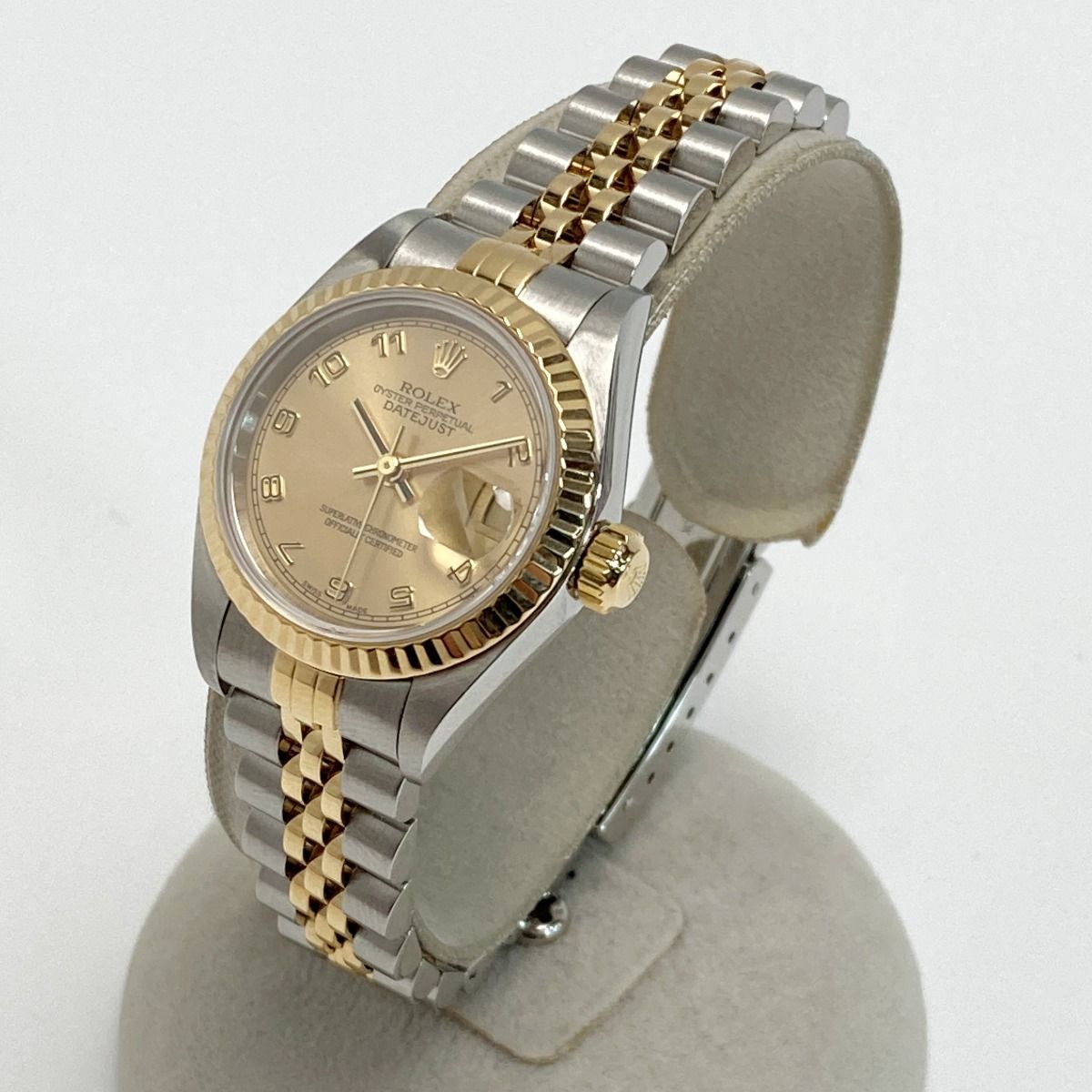 ROLEX ロレックス デイトジャスト P番 SS/YG 69173 シャンパン 自動  