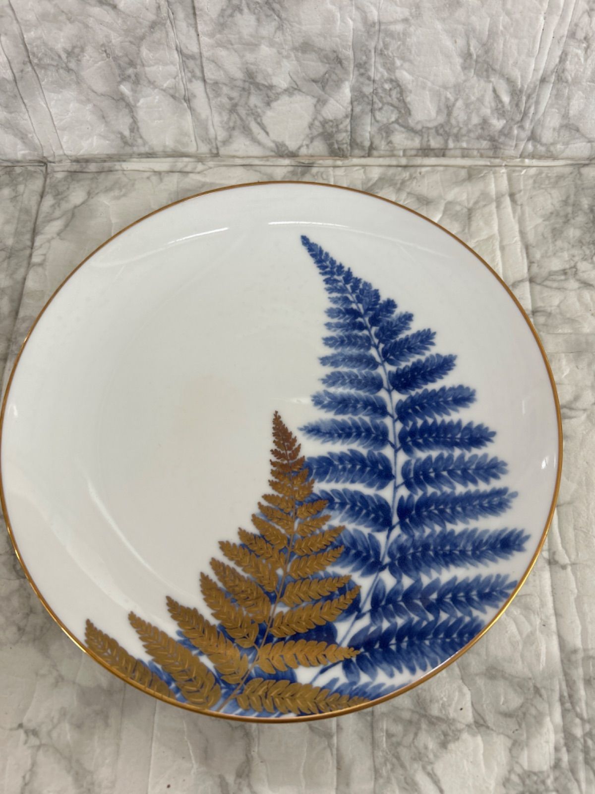 飾り皿　平皿　HOYA CHINACORP コレクション　リーフ柄