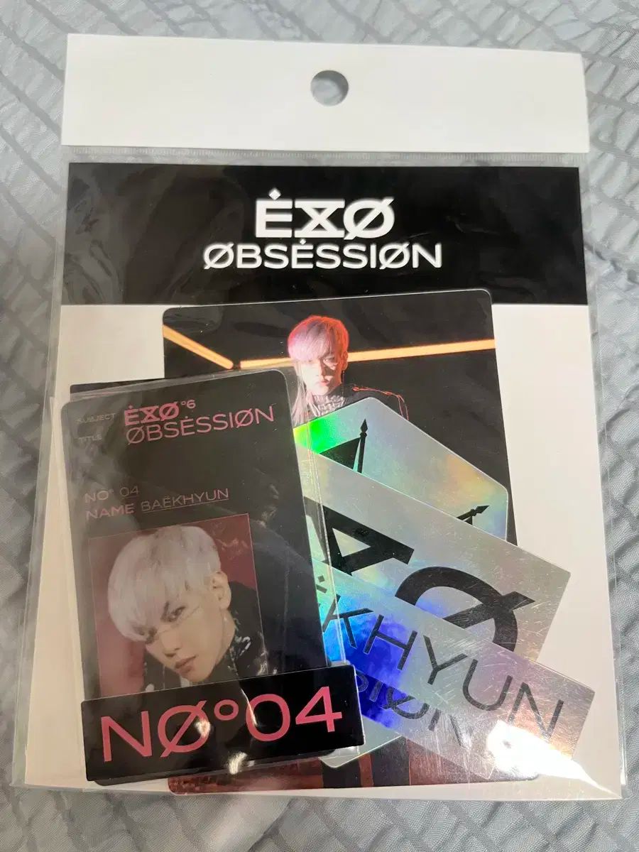 EXO Obsession ベクヒョン(BAEKHYUN) IDカード + デコステッカー