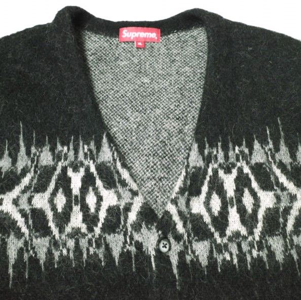 新品未使用 Supreme Abstract Stripe Cardigan 黒 SUPREME シュプリーム 22AW Abstract Stripe Cardigan
