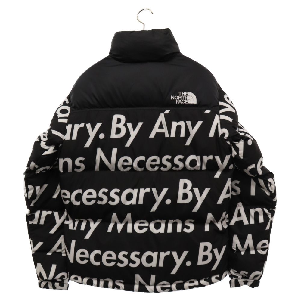 SUPREME (シュプリーム) ×THE NORTH FACE ザノースフェイス 15AW Nuptse Jacket By Any Means  Necessary エニー ミーンズ ヌプシダウンジャケット ブラック ND51551I - メルカリ