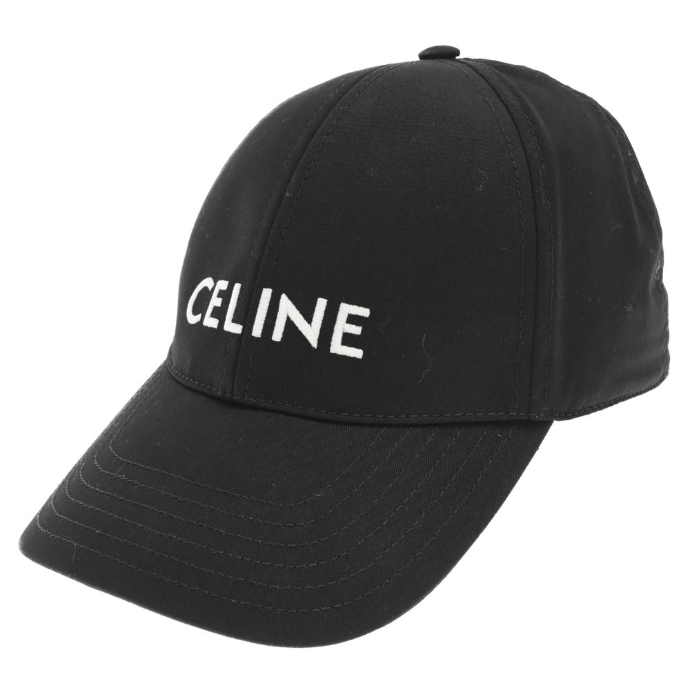 CELINE (セリーヌ) ロゴベースボールキャップ ブラック 帽子 2AUA1242N