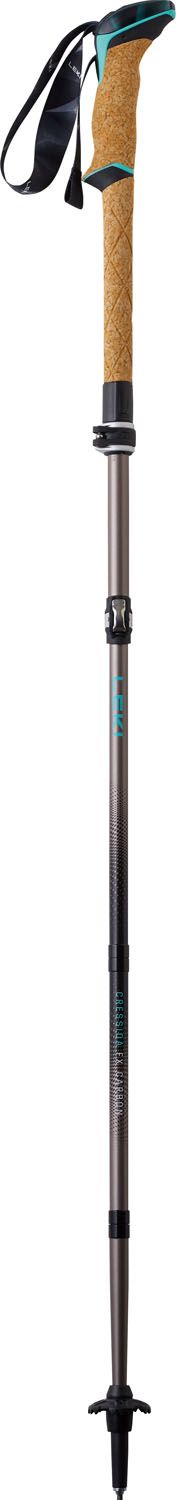 レキ LEKI アウトドア クレシダ FX カーボン レディース トレッキングポール ストック ステッキ ポール 軽量 登山 トレッキング ハイキング 山登り カーボン 女性 1300481 100 100グレー