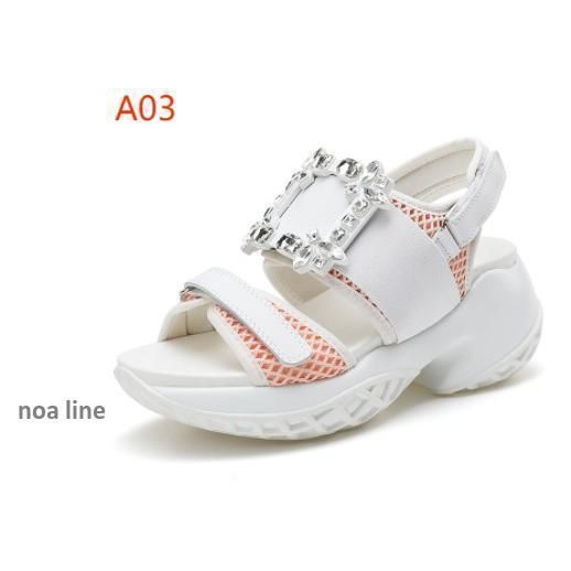 ビジューバックルスポーツサンダル08212