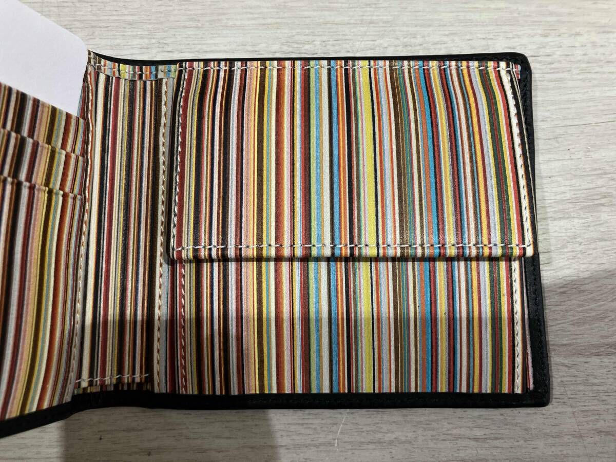 ポール・スミス Paul Smith 二つ折り財布 小銭入れ付き バイカラー