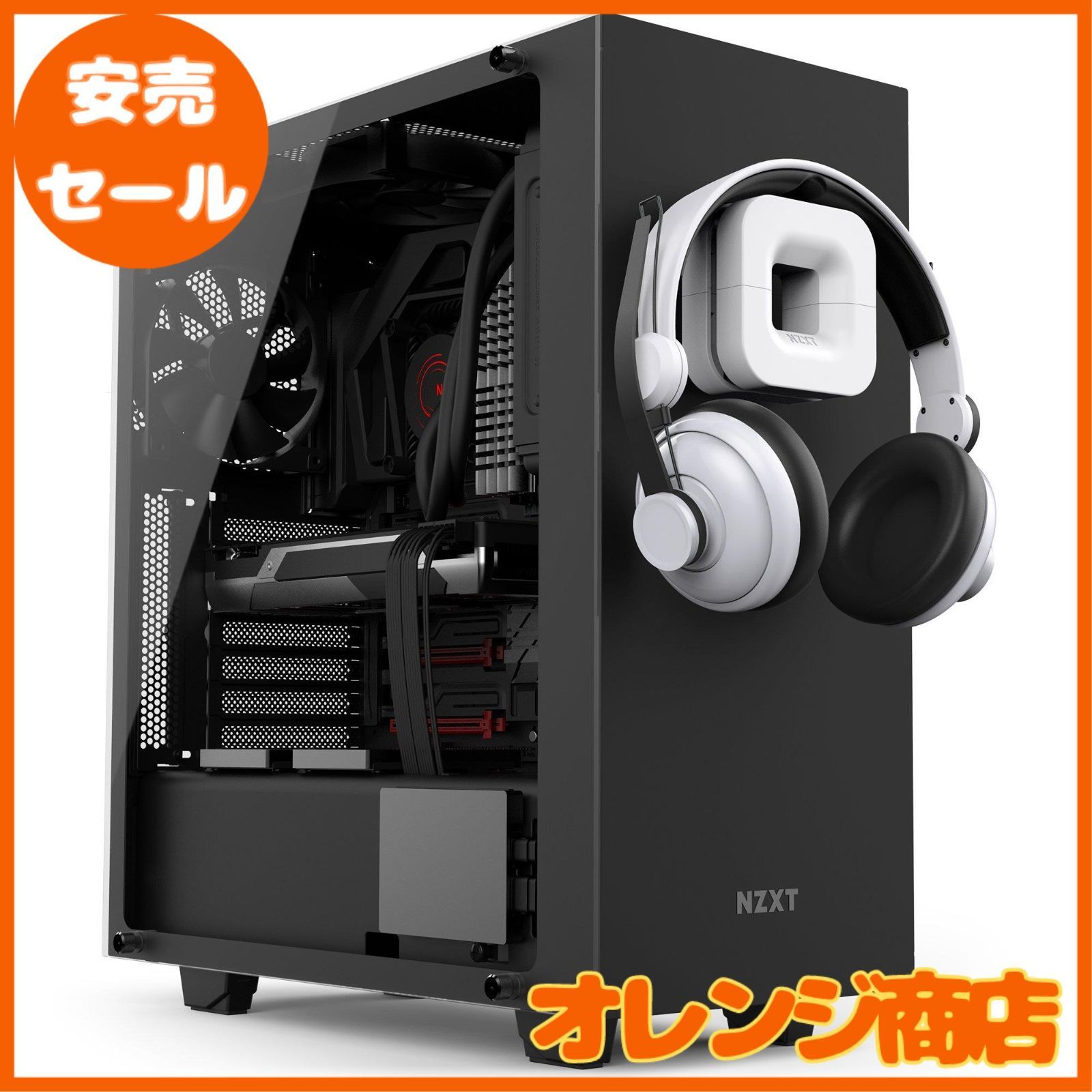 安売セール】NZXT PUCK Black マグネット固定式ヘッドホンハンガー BA