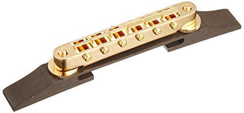 ゴールド_エボニー台座 SCUD アーチトップ用T.O.M.ブリッジ エボニーベース ゴールド F-2821 E