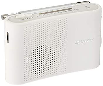 【】(非常に良い)SONY FM/AMハンディーポータブルラジオ ホワイト ICF-51/W