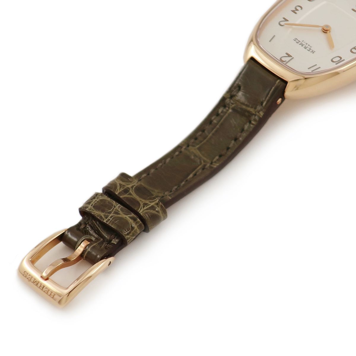 エルメス ギャロップ ドゥ エルメス GM GA1.270 K18PG無垢 台形 6時位置リューズ クオーツ エルメス HERMES ギャロップ ドゥ エルメス GM GA1.270(W047893WW00
