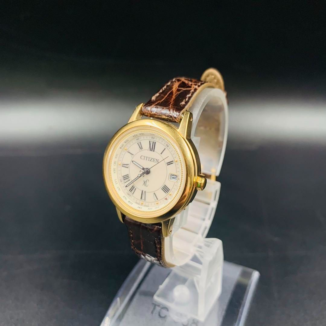 シチズンxC H240-T022481 エコドライブ ソーラー 電波時計