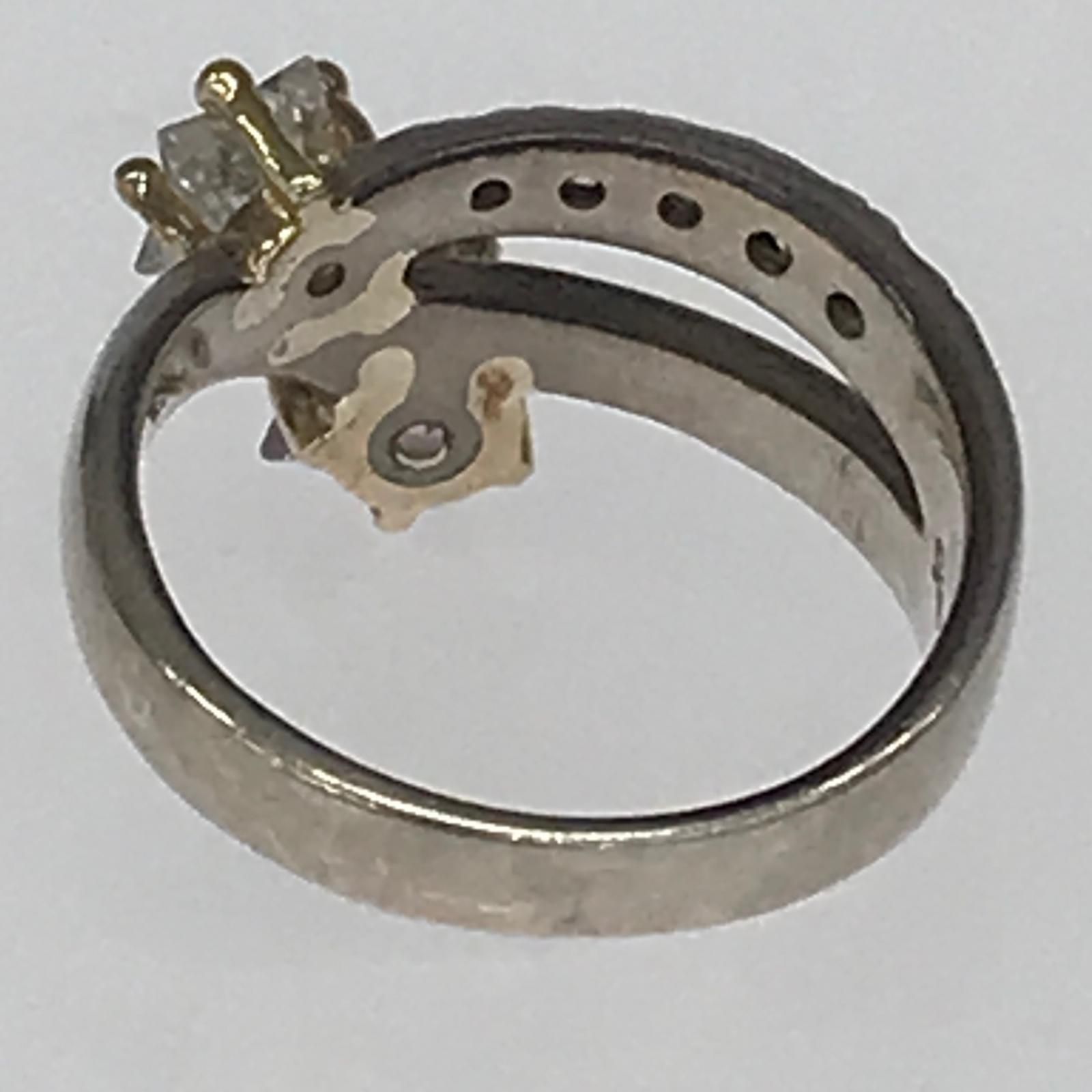 STAR JEWELRY スタージュエリー K18 925 コンビリング・指輪