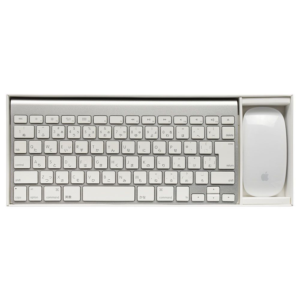 Apple Wireless Keyboard 日本語 キーボード A1314 マウス A1296 中古品 3-0808-2 電池 箱 mouse  ワイヤレス　Bluetooth