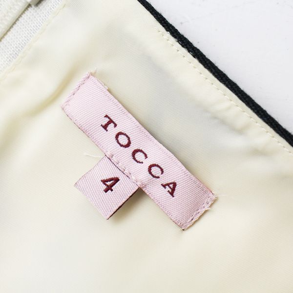 TOCCA トッカ フラワープリントワンピース 4/アイボリー ネイビー