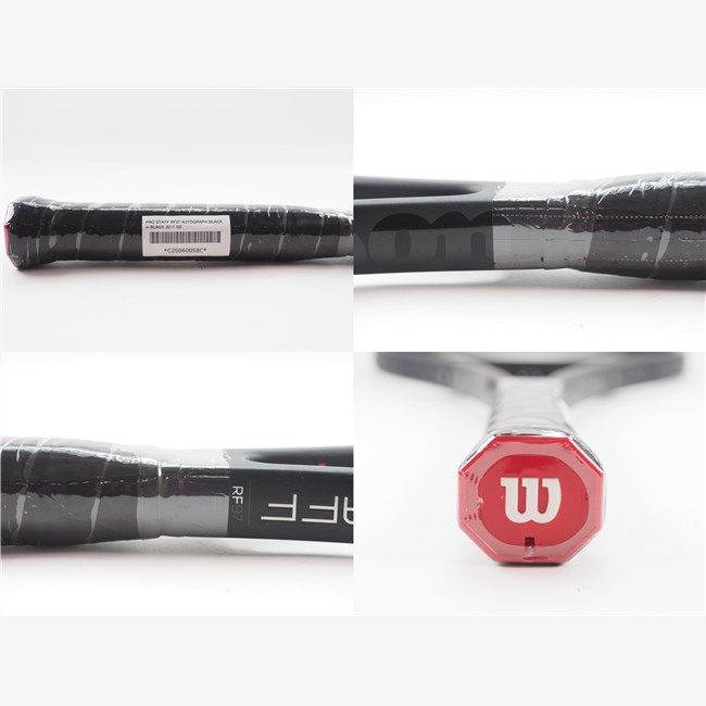 中古 テニスラケット ウィルソン プロスタッフ RF97 オートグラフ ブラック イン ブラック 2017年モデル (G3)WILSON PRO STAFF RF97 AUTOGRAPH BLACK in BLACK 2017 wilson - 中古 テニスラケット ウィルソン プロスタッフ RF97
