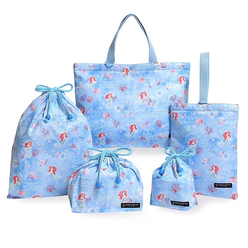 Color:Ariel / THE LITTLE MERMAID COLORFUL CANDY STYLE 入園入学 5点セット 女の子 入園入学準備 レッスンバッグ シューズケース 子供 巾着袋/Ariel/THE LITTLE MERMAID/アリエル N
