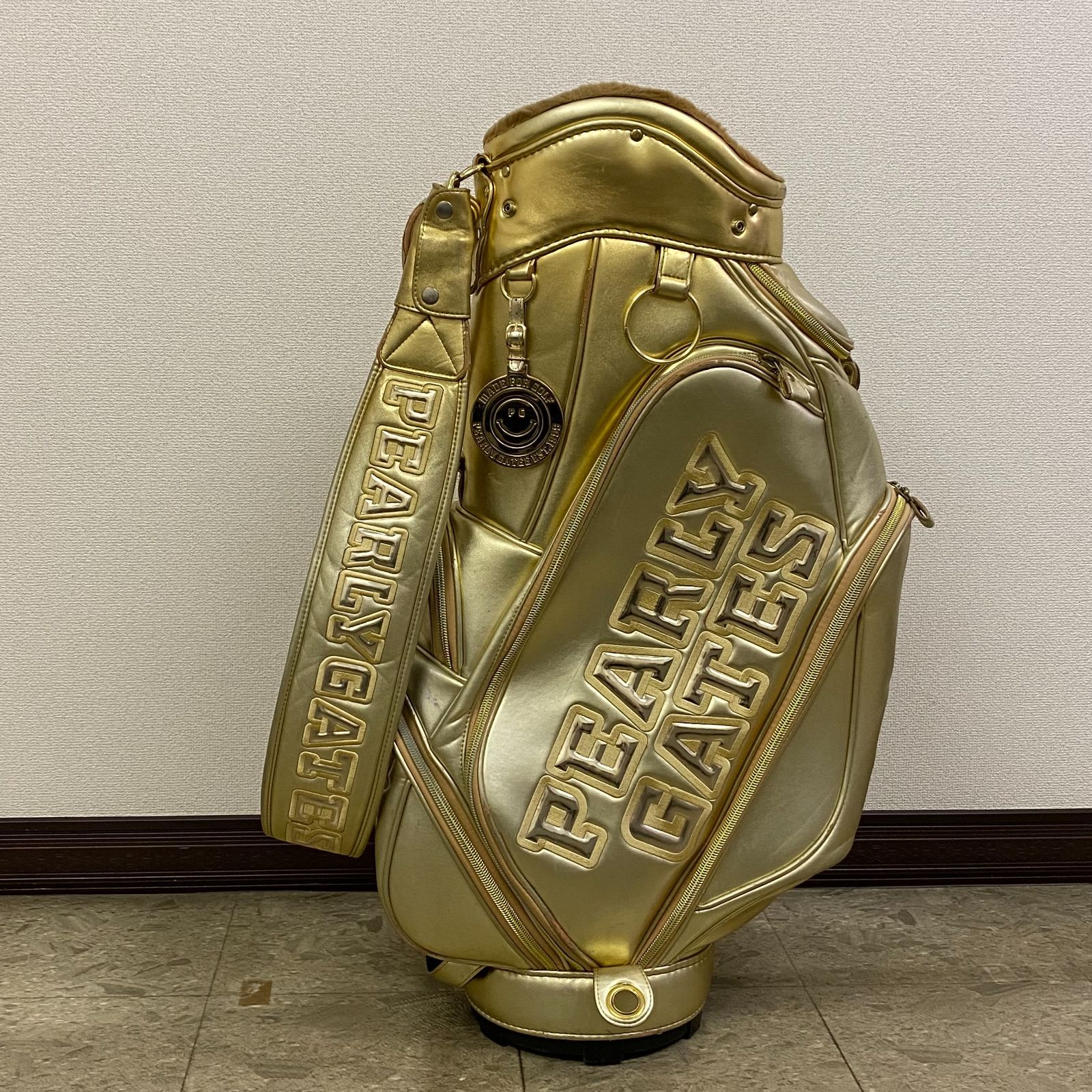 PEARLY 購入 GATES（パーリーゲイツ） キャディバッグ ゴールドカラー