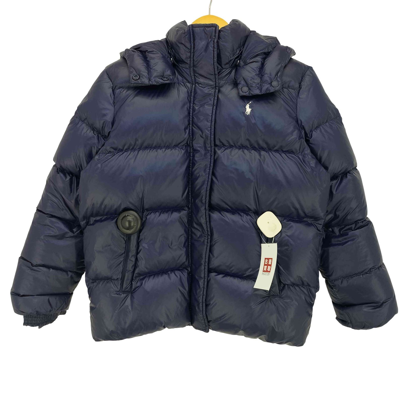 ポロラルフローレン POLO RALPH LAUREN 現行タグ ポニー刺繍 比翼ジップ フーデット ダウンジャケット レディース XL 16
