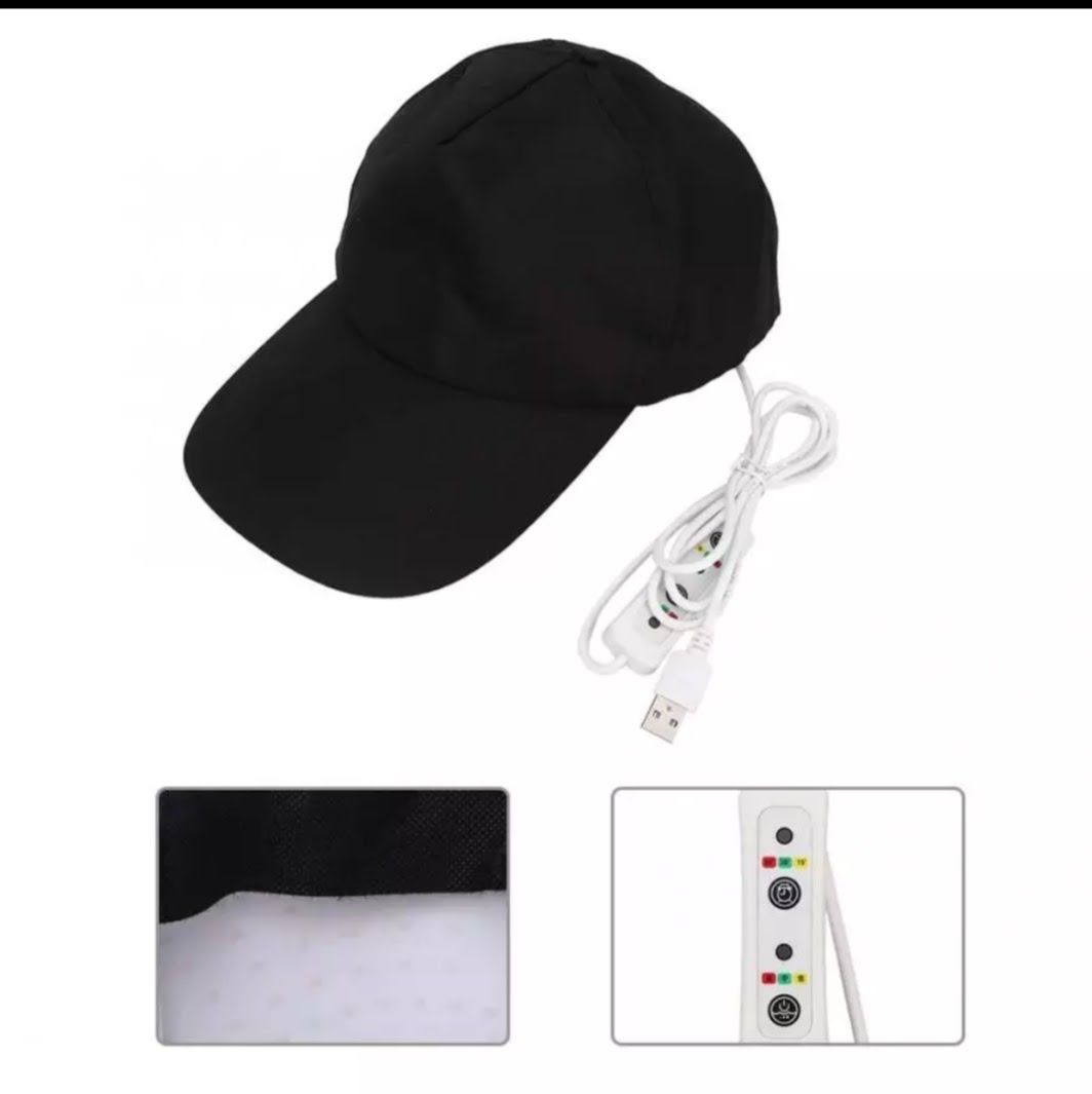 108光球 赤色LED キャップ帽子 USB 頭皮ケア 育毛 発毛 | monsterdog