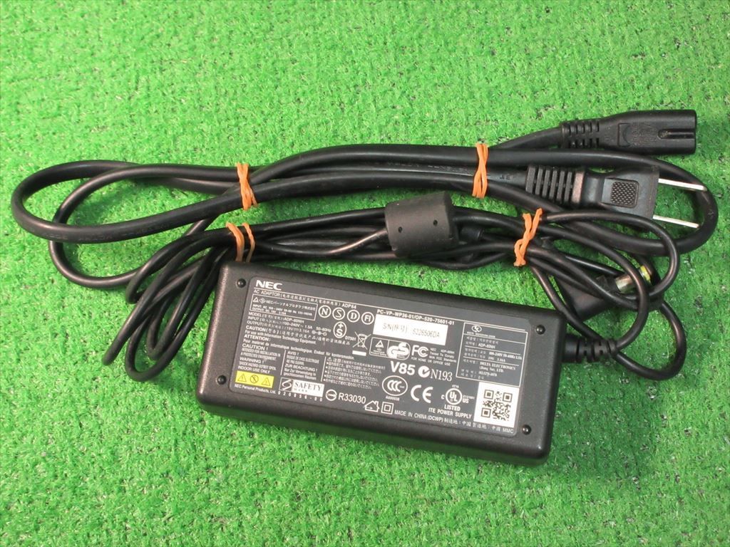 ○19V 3.16A 径5ｍｍ NEC 中古 テスト済 純正 ACアダプター ADP64 PC