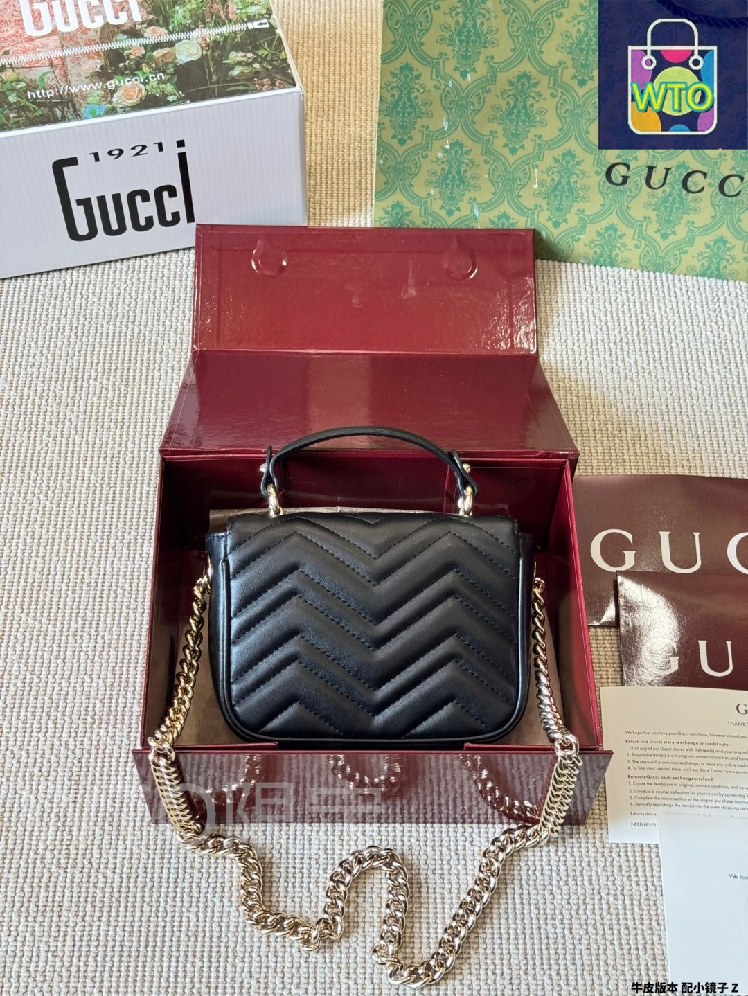 今日WTO】Gucci 手?斜?単肩バッグ（GG マルモント）-WTO輸入2