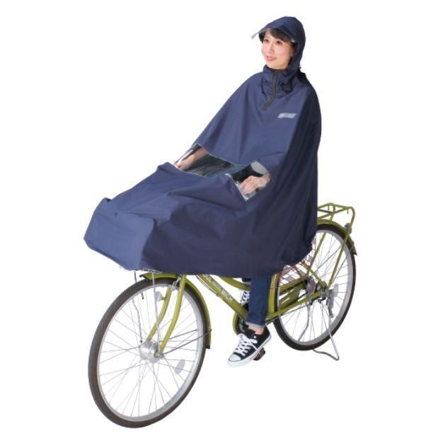 自転車屋さんのポンチョ 通学 通勤 普段使い オシャレポンチョ レインウェア カッパ 合羽 梅雨対策 雨対策