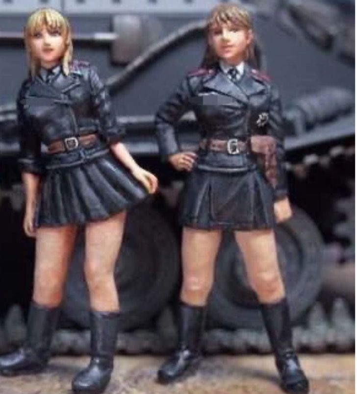 ミリタリー フィギュア 1/35 女性兵士 4体セット セクシー ミニスカ