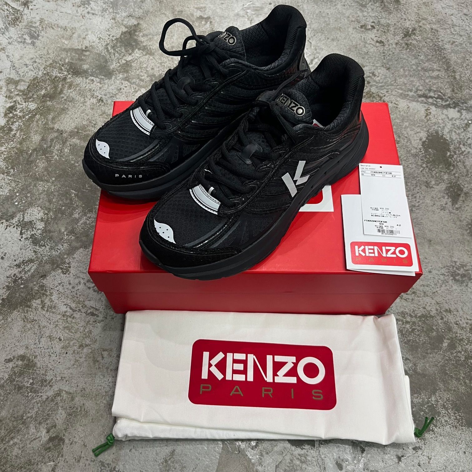 定価68200円 新品 国内正規 KENZO 23AW PACE スニーカー