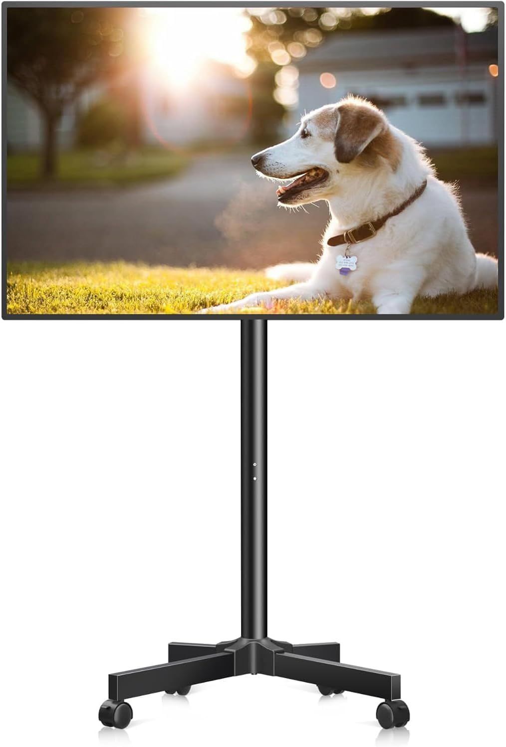 テレビ台 液晶TVスタンド ハイタイプ 自立型テレビスタンド 小型 移動式13-49インチ対応 壁寄せ 耐荷重20KG VESA規格75 100 150 200 テレビスタンド 高さや角度調節 縦画面切り替え シンプル XINLEI 黒い