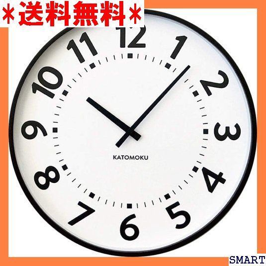 ☆人気 KATOMOKU plywood clock 17 電 連続秒針 km-106BRRC φ362mm