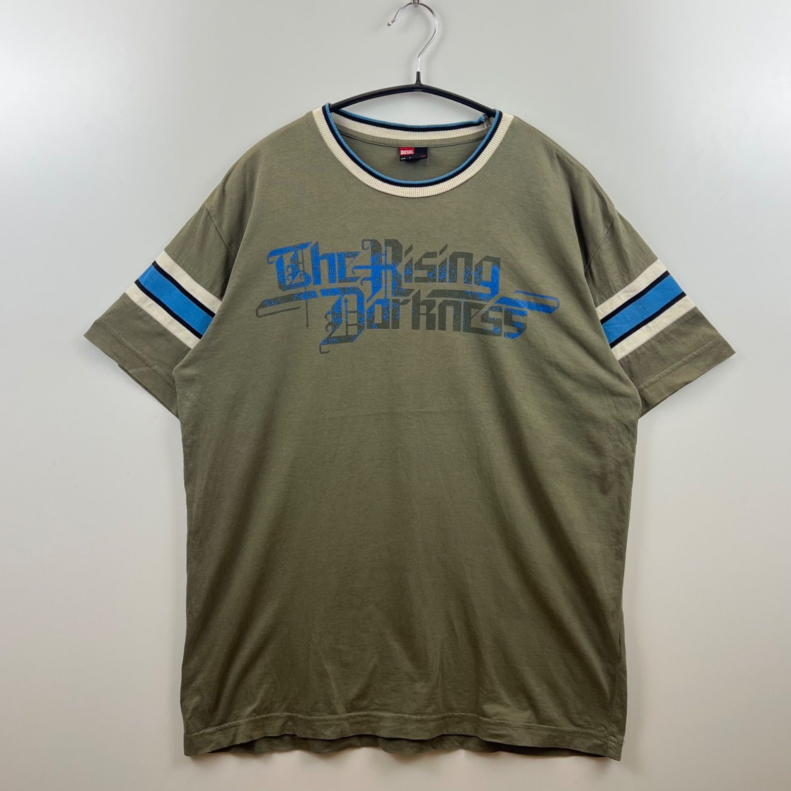DIESEL 00s archive y2k rib S/S Tee M ディーゼル 黒タグ