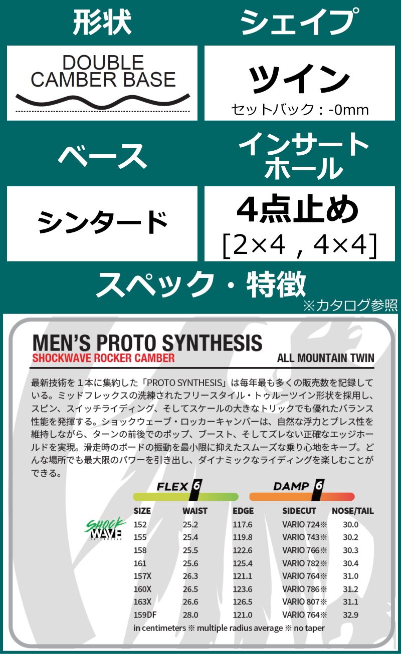 24-25 NEVER SUMMER PROTO SYNTHESIS 155cm ネバーサマー プロト