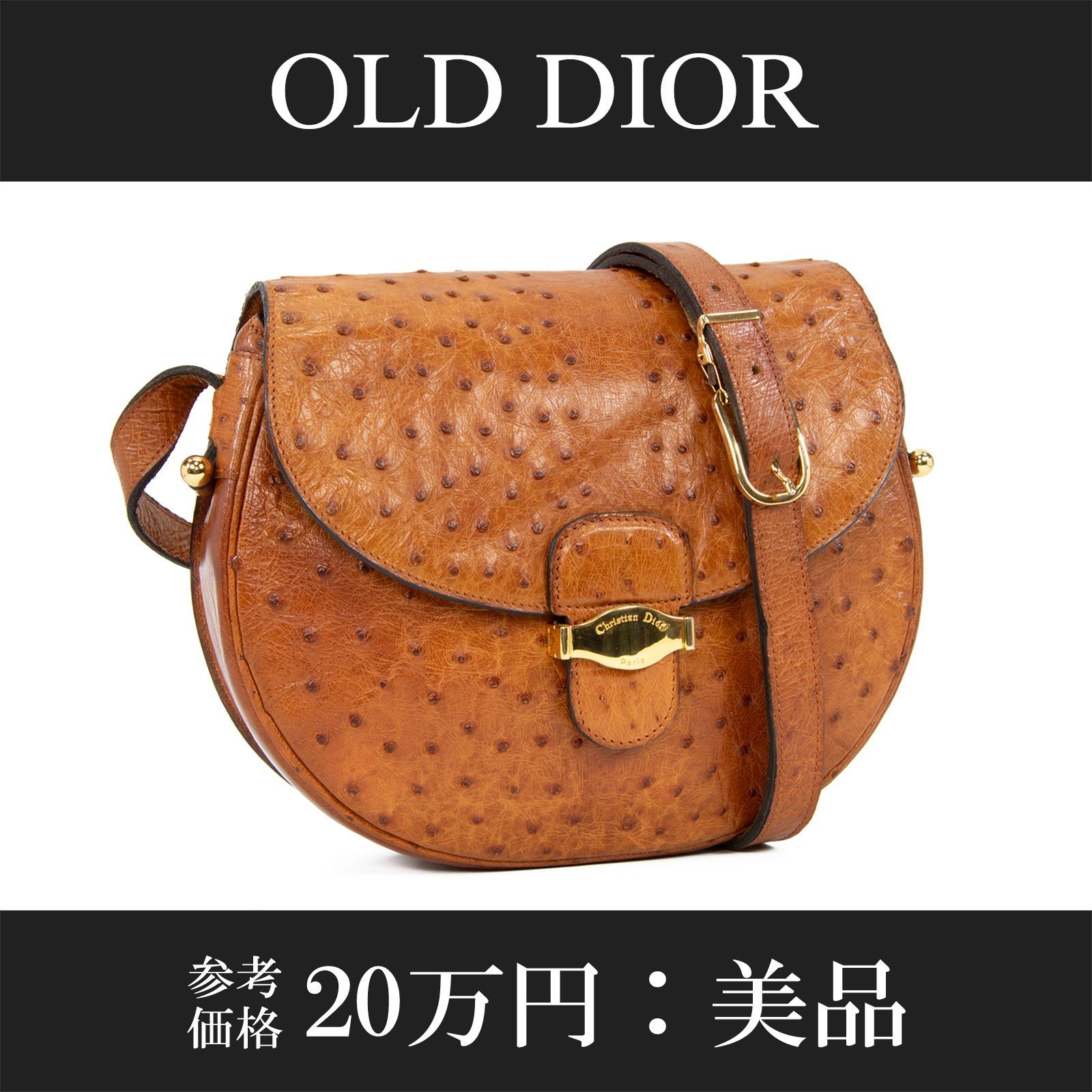 Dior オーストリッチレザー ショルダーバッグ Dior オーストリッチレザー ショルダーバッグ