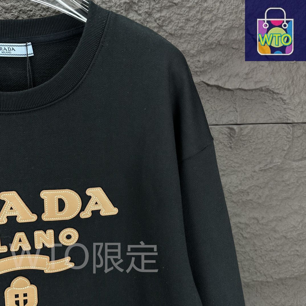 【5/21までの出品】PRADA 長袖スウェットシャツ White Cotton Crew-neck Sweatshirt | PRADA