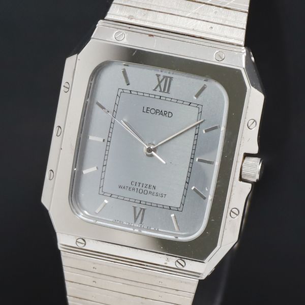 QZ シチズン レオパード 100M 7933-781252 シルバ―文字盤 レディース