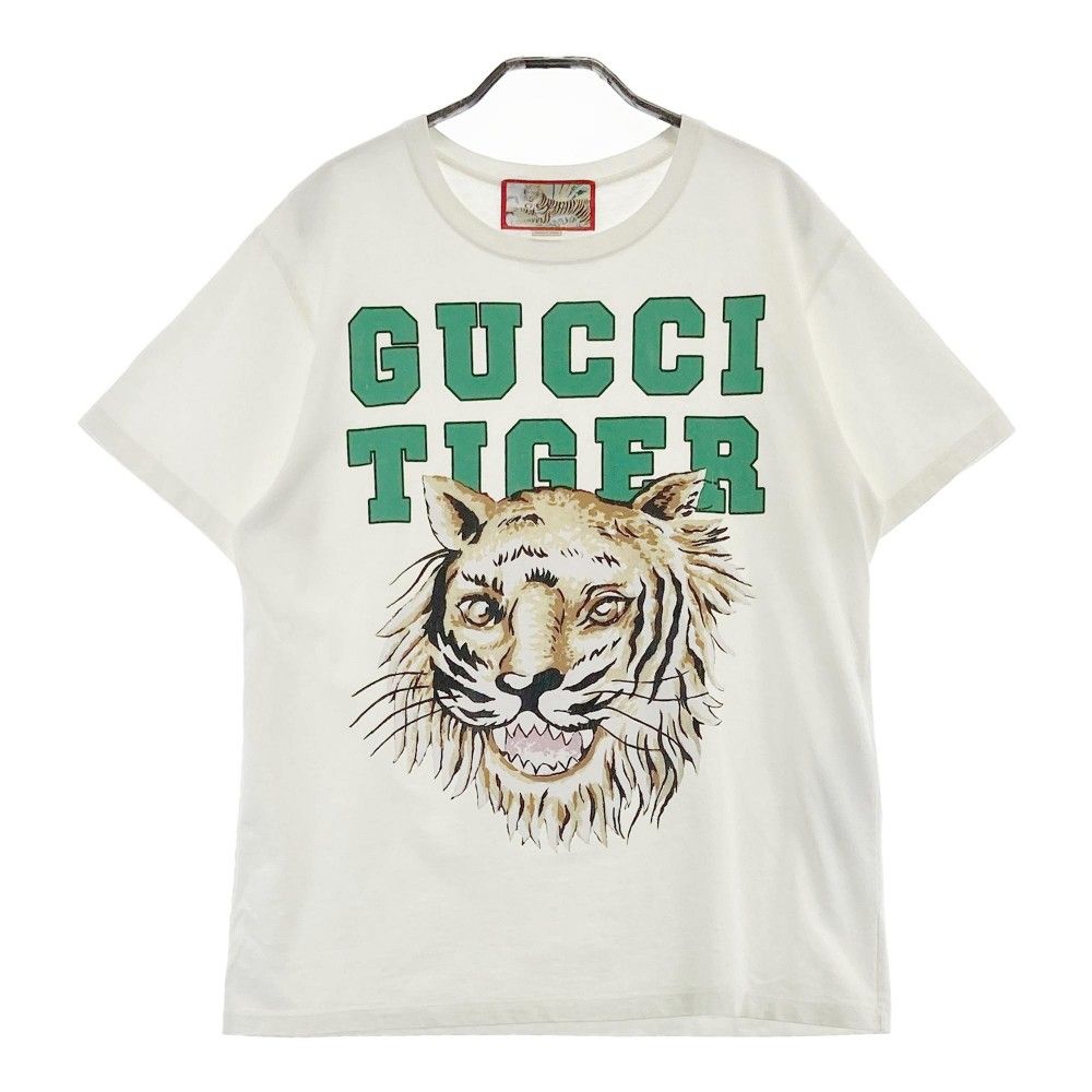 GUCCI グッチ 548334 XJD3X 半袖Tシャツ TIGER ホワイト系 XS  