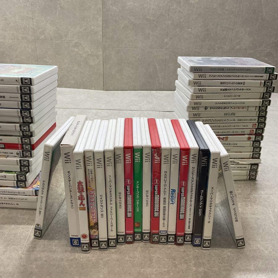 任天堂/Nintendo/ニンテンドー Wii ファミリーフィッシング 太鼓の達人 モンスターハンター WiiFit スーパーペーパーマリオ  等 ソフト 50点以上セット 任天堂/Nintendo/ニンテンドー Wii ファミリーフィッシング 太鼓