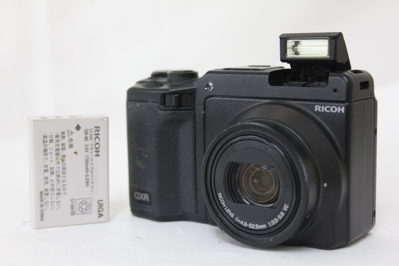 返品保証】 リコー Ricoh GXR ブラック 4.9-52.5mm F3.5-5.6 VC