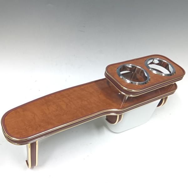 30ヴェルファイア|アルファード後期 19|12～ フロントテーブル ウッド 茶ｘゴールド