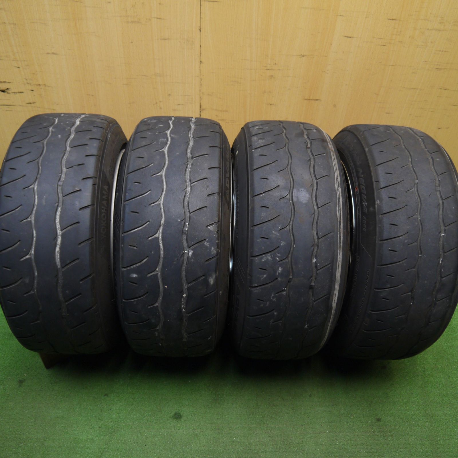キレイ！22年☆旧車 WORK EQUIP 01 185/55R15 ヨコハマ アドバン NEOVA 