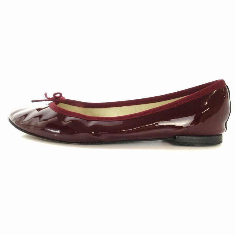 レペット Repetto バレエシューズ フラットパンプス エナメル リボン